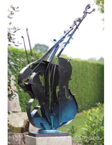 Cello modern sculptuur - bronzen beeld (AN2289BR-HP)