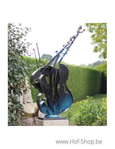 Cello modern sculptuur - bronzen beeld (AN2289BR-HP)