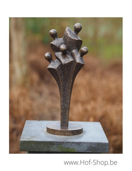 Image de famille petite - statue en bronze (AN2385BR-BI)