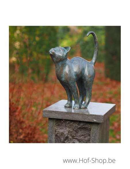 Chat - statue en bronze (AN2677BR-VI)