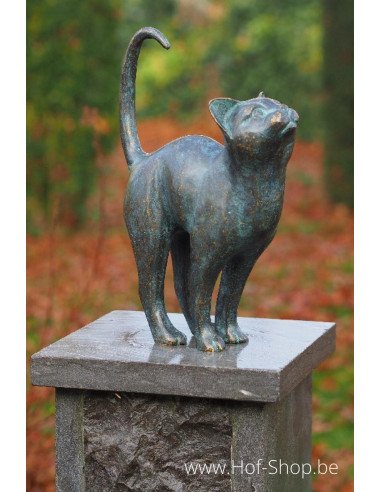 Chat - statue en bronze (AN2677BR-VI)