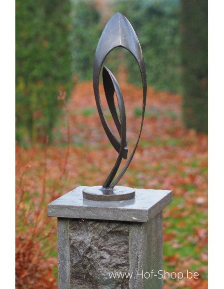 Sculpture moderne 'Endless' petite - statue en bronze (AN2682BR-BI)