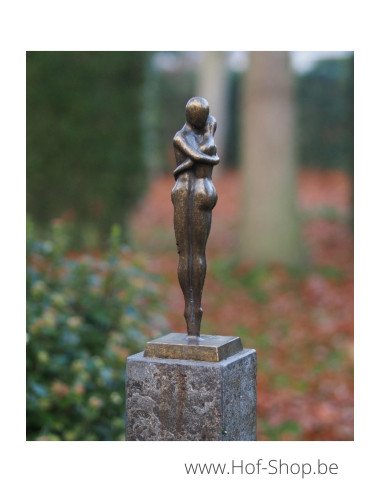 Modern liefdespaar - bronzen beeld (AN2702BR-BI)