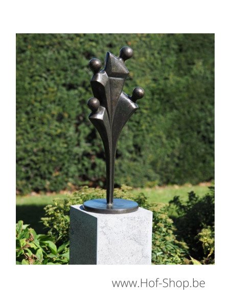 Famille moderne - statue en bronze (AN2755BR-BI)