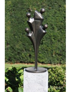 Famille moderne - statue en bronze (AN2755BR-BI)