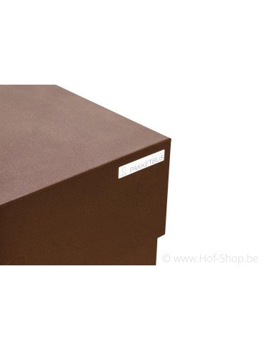 Shopperbox PB digitaal slot Cortenstaal Look - pakketbus aluminium esafe