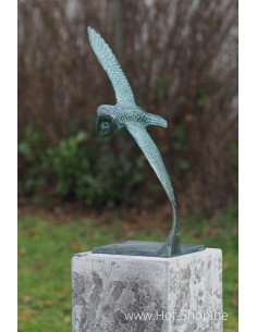 Vliegende uil - bronzen beeld (AN2806BR-VI)