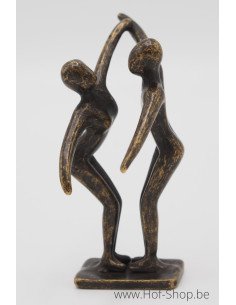 Klein modern danspaar - bronzen beeld (AN2828BR-BI)