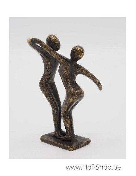Klein modern danspaar - bronzen beeld (AN2828BR-BI)