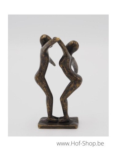 Klein modern danspaar - bronzen beeld (AN2828BR-BI)