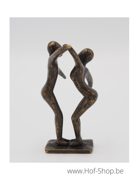 Klein modern danspaar - bronzen beeld (AN2828BR-BI)