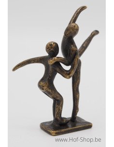 Petit couple de danseurs modernes - statue en bronze (AN2830BR-BI)