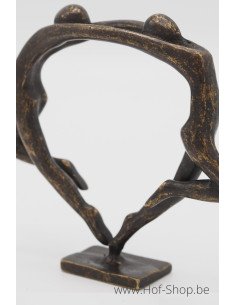 Petit couple de danseurs modernes - statue en bronze (AN2831BR-BI)