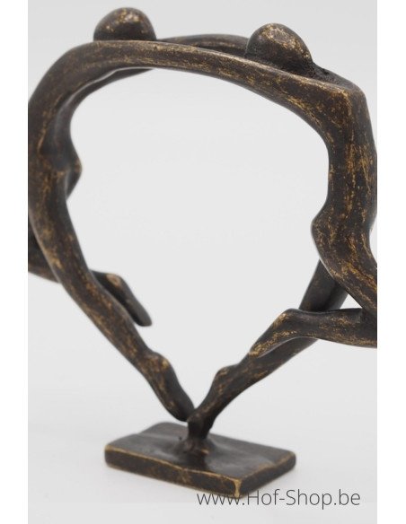 Petit couple de danseurs modernes - statue en bronze (AN2831BR-BI)