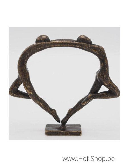 Klein modern danspaar - bronzen beeld (AN2831BR-BI)