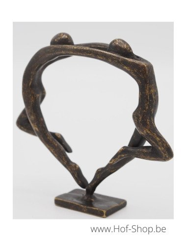 Petit couple de danseurs modernes - statue en bronze (AN2831BR-BI)