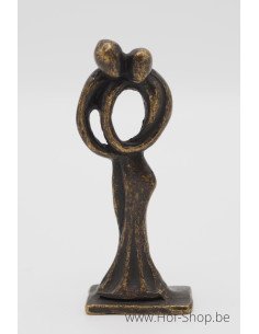 Petit couple de danseurs modernes - statue en bronze (AN2832BR-BI)