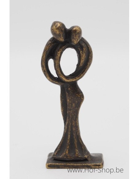 Klein modern danspaar - bronzen beeld (AN2832BR-BI)