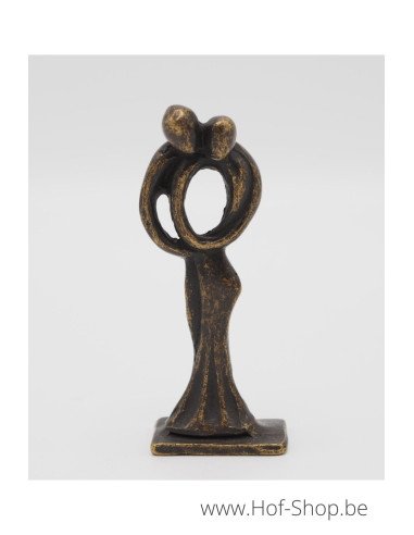 Klein modern danspaar - bronzen beeld (AN2832BR-BI)