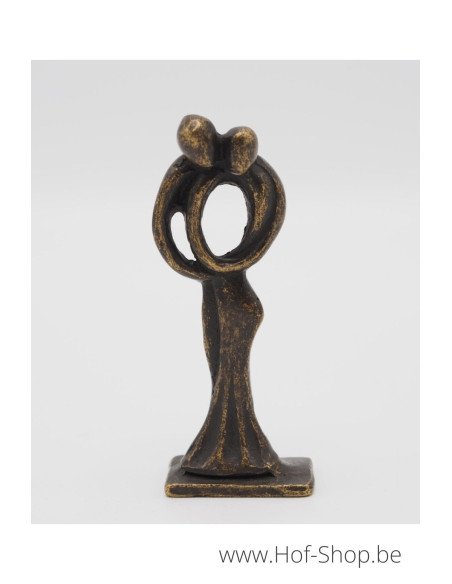 Klein modern danspaar - bronzen beeld (AN2832BR-BI)