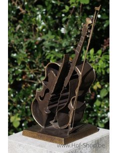 Viool modern - bronzen beeld (AN2846BRW-BI)