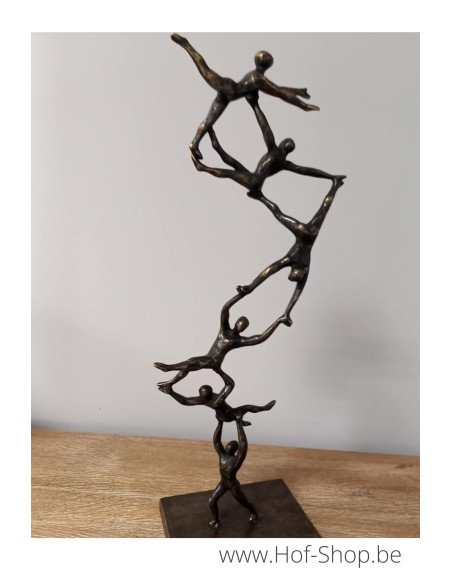 Spiraling to the top - statue en bronze (AN2887BR-BI)