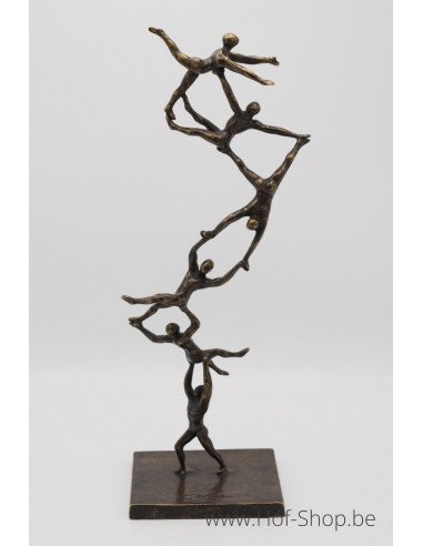 Spiraling to the top - statue en bronze (AN2887BR-BI)