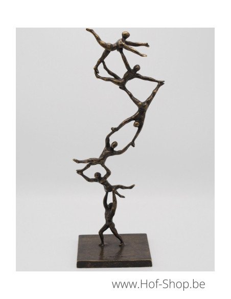 Spiraling to the top - statue en bronze (AN2887BR-BI)