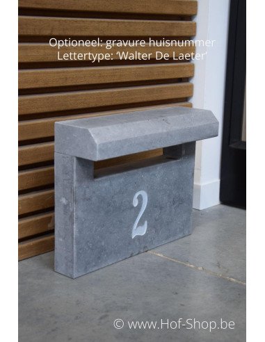 Fente d'insertion Taille 26 x 33 - pierre bleue