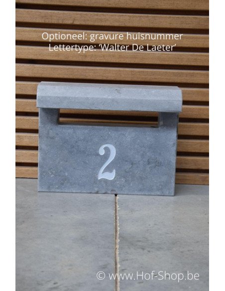 Fente d'insertion Taille 26 x 33 - pierre bleue