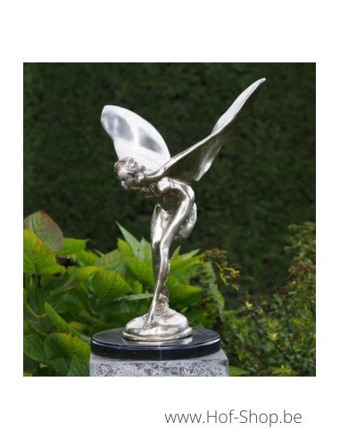 Femme volante en métal argenté - statue en bronze (AN1814BR-DB)