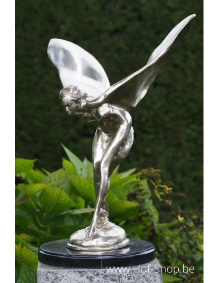Femme volante en métal argenté - statue en bronze (AN1814BR-DB)