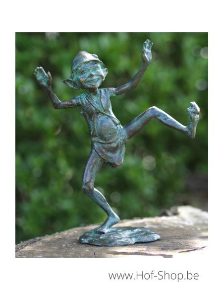 Dansende pixie - bronzen beeld (BS1405V)
