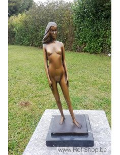 Naakte vrouw - bronzen beeld (BS61022)