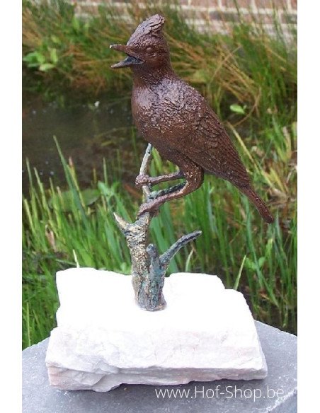 Oiseau sur branche - statue en bronze (GA0401BR-B)