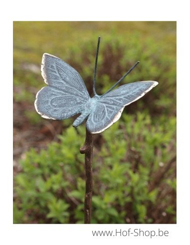 Petit papillon sur bâton - statue en bronze (GA0396BR-B)