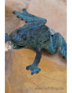Petite fontaine grenouille - statue en bronze (GA0997BR-V-F)