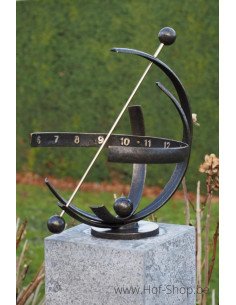 Zonnewijzer met 3 bogen - bronzen beeld (GA1878BR-BI)