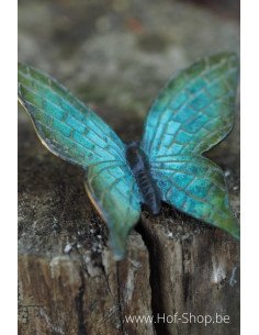 Papillon vert patine chaude - statue en bronze (HW1825BRW-HP)