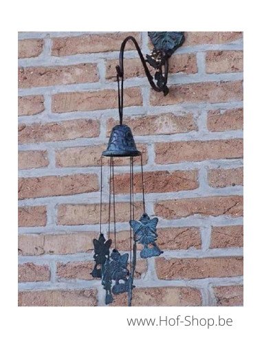 Bronzen windgong met elfjes - bronzen beeld (WC0098BR-V)