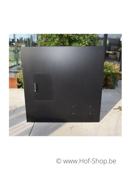 Modèle de salle d'exposition Carré Collibox noir - boîte à colis Arduo