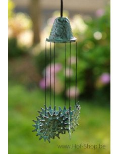 Carillon éoliens avec des soleils - statue en bronze (WC15146V)