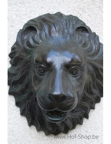 Fontaine à tête de lion - statue en bronze (B1087)