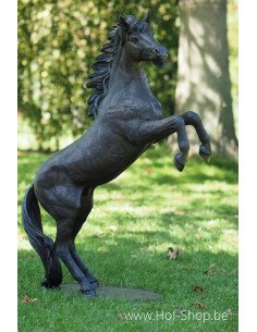 Steigerend paard - bronzen beeld (B1096)