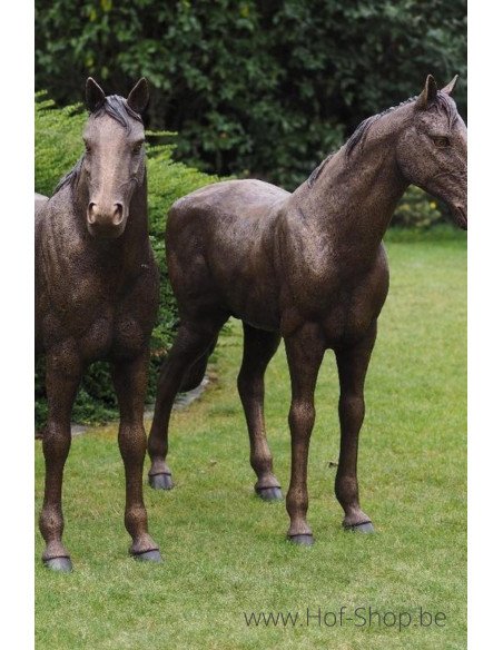 Koppel paarden - bronzen beeld (B1309)