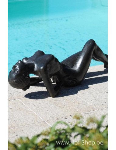 Femme nue - statue en bronze (B1373)