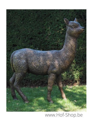 Alpaga - sculpture en bronze (B1384)