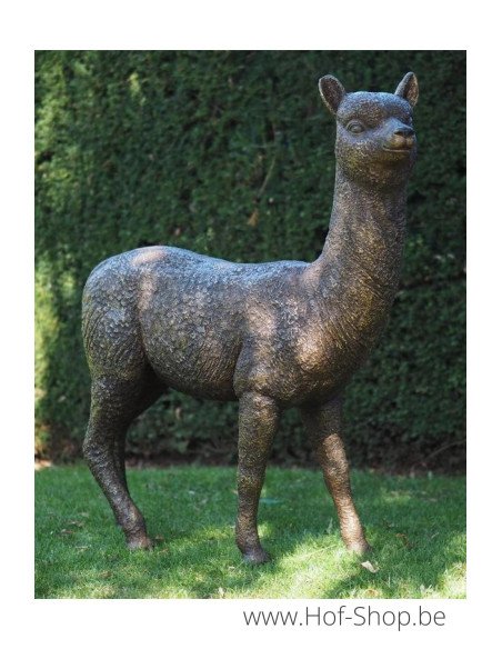 Alpaga - sculpture en bronze (B1384)