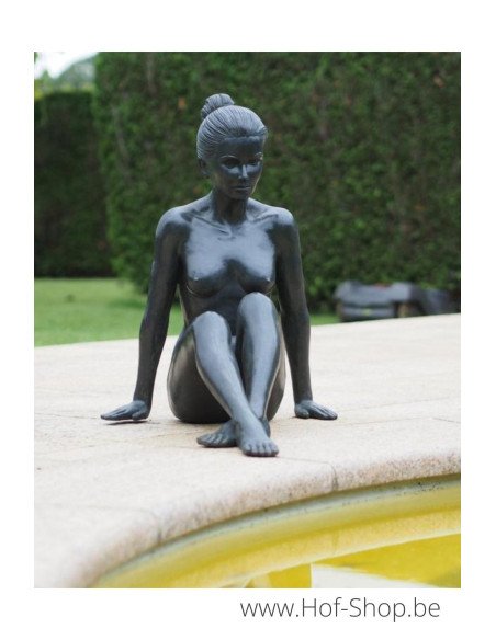 Femme nue - statue en bronze (B1386)