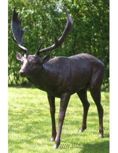 Daim - statue en bronze (B1408)